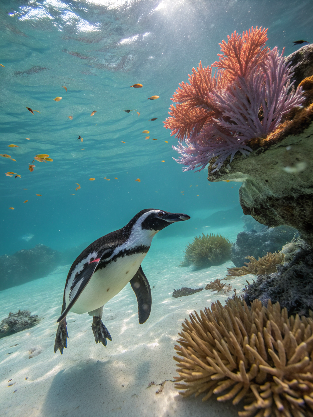 Galapagos penguin habitat